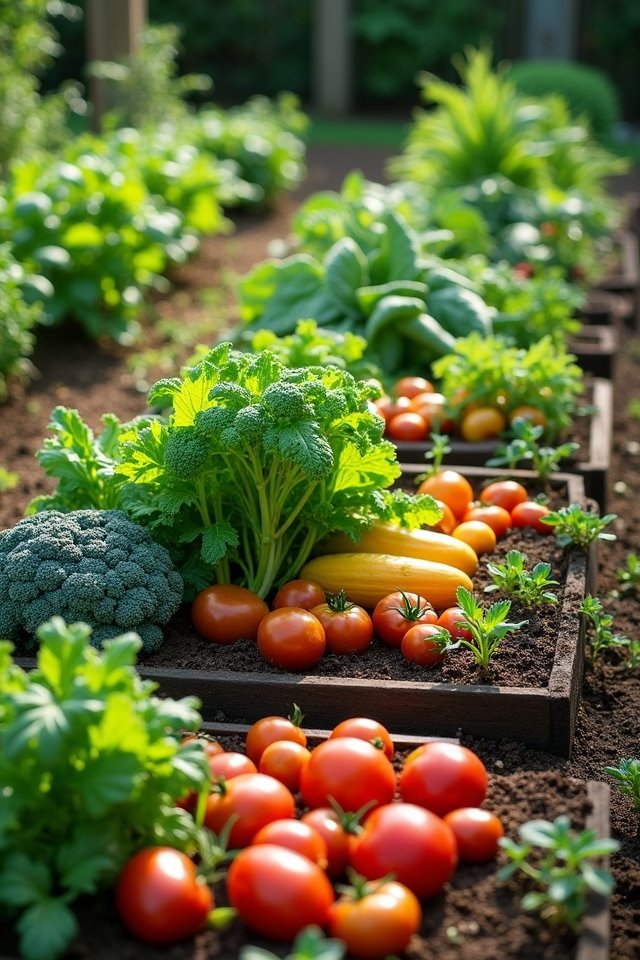 crop rotation in raised beds