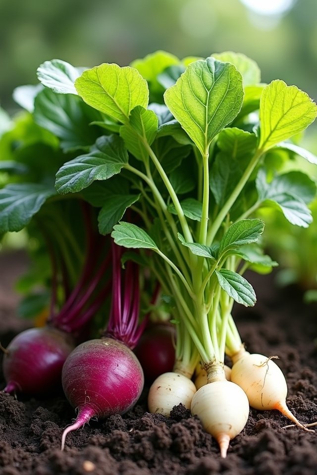 delightful shaded root vegetables