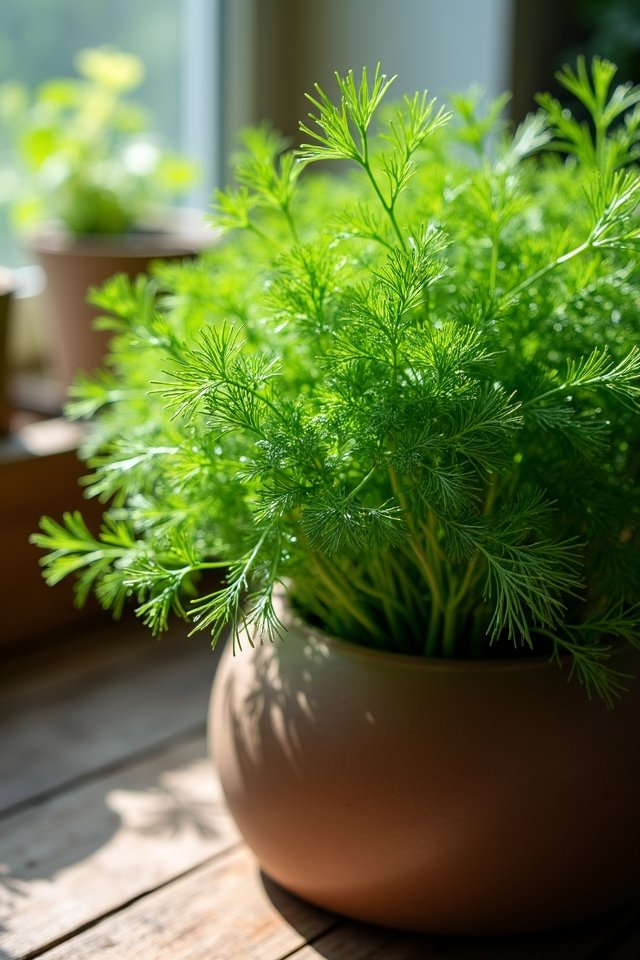 dill adds flavor and aroma