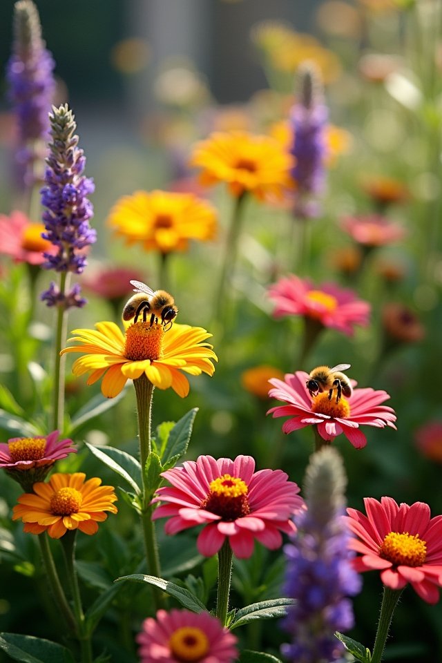 diverse flowering species garden