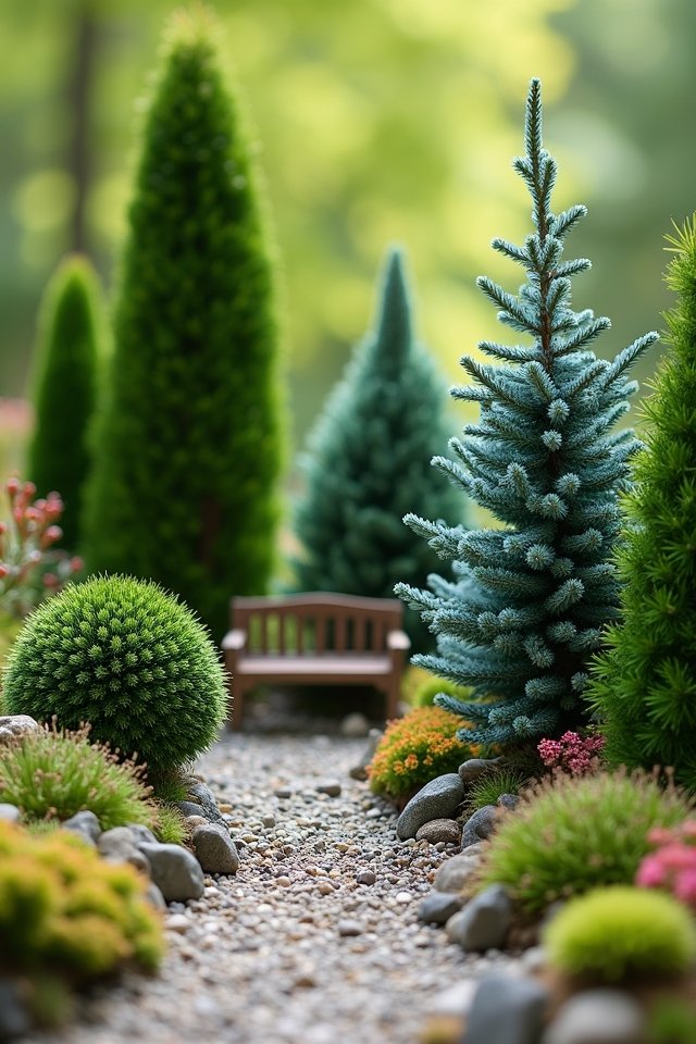 dwarf conifers for enchanting gardens