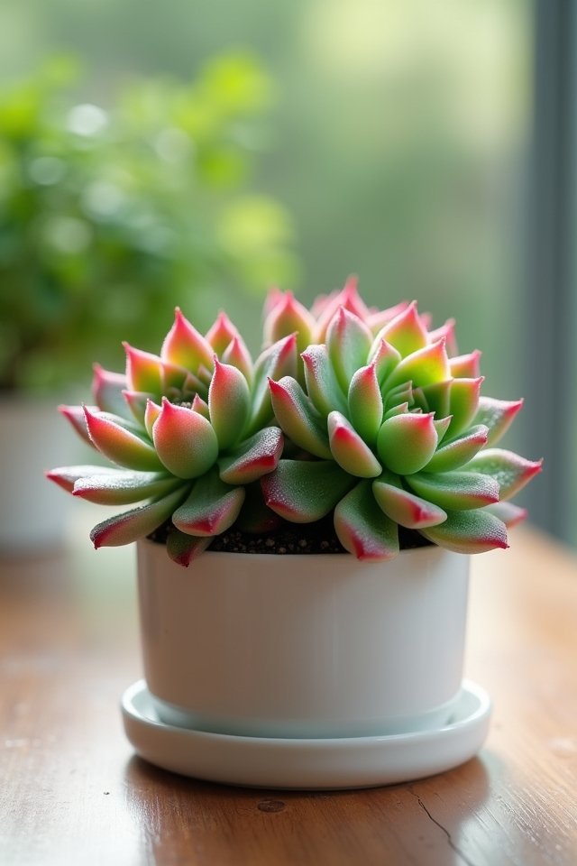 echeveria vibrant succulent beauty