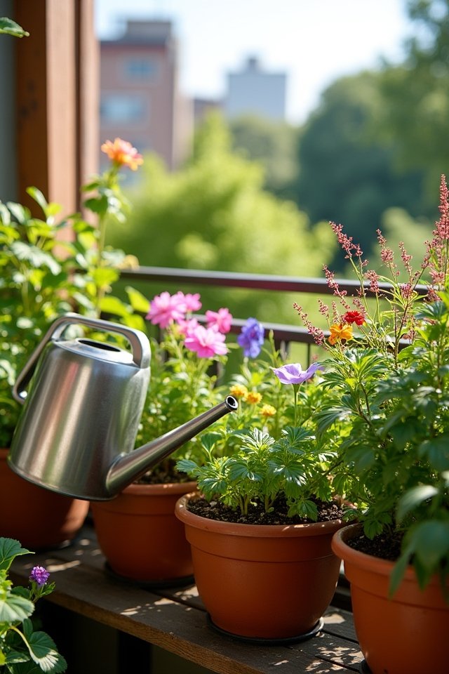 effective container garden watering