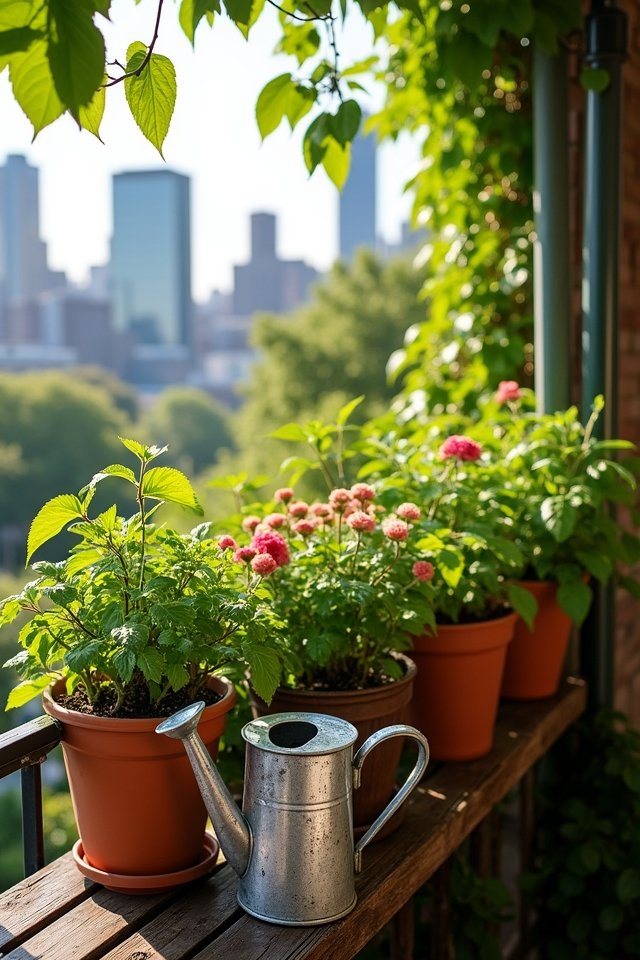 effective container garden watering