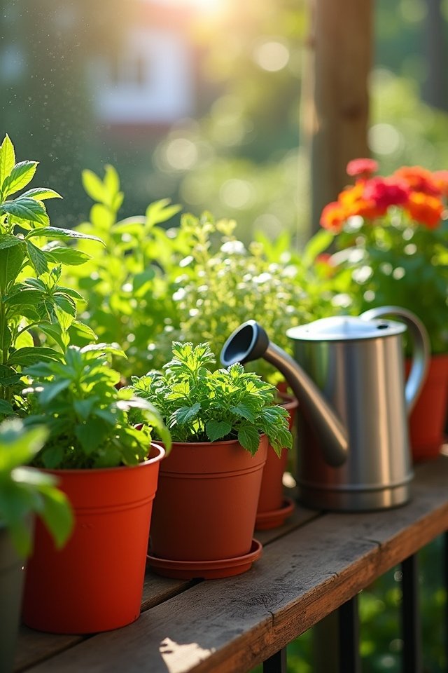 effective container garden watering
