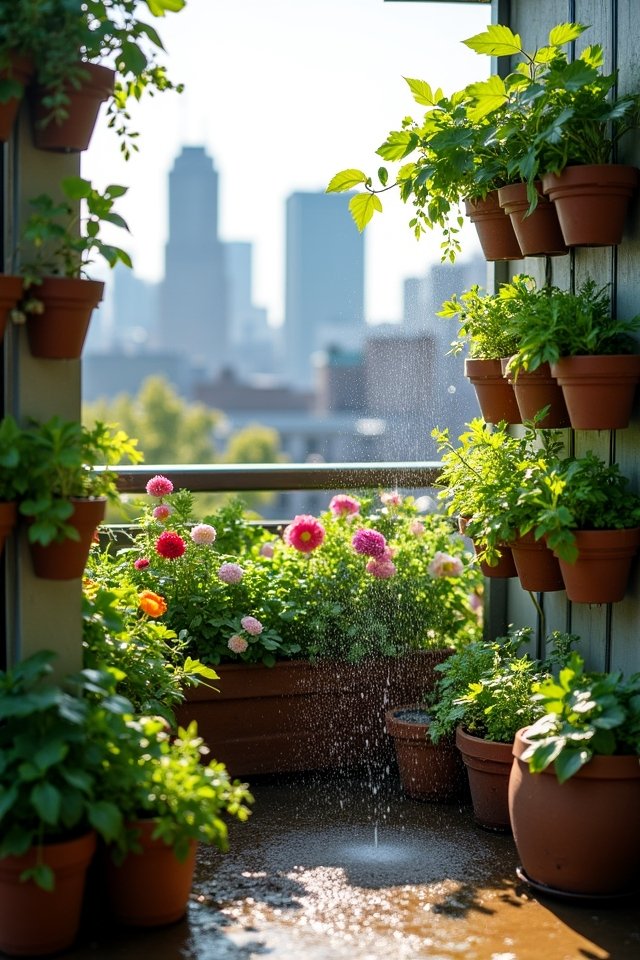 efficient urban plant watering