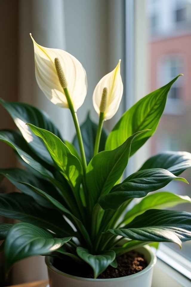 elegant air purifying houseplant