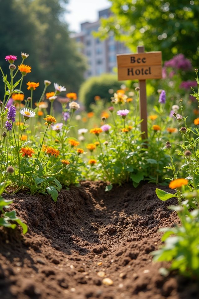 encourage ground nesting bees
