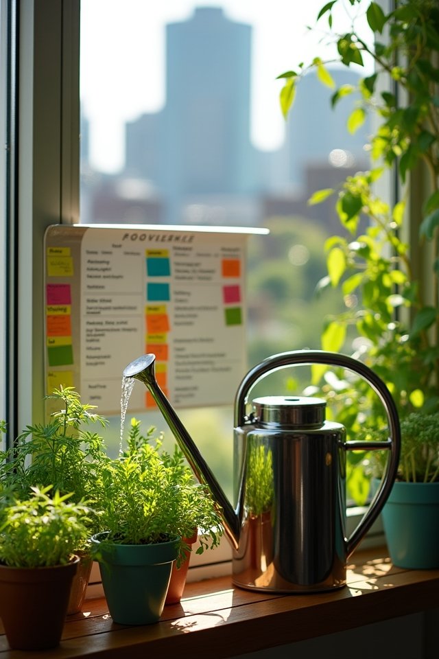 establish a watering routine