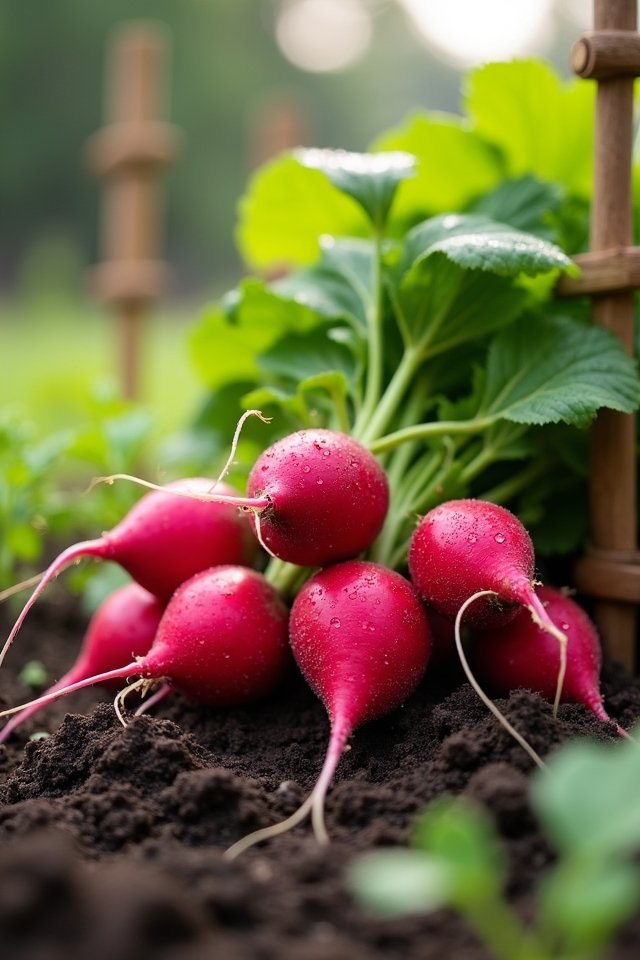 fast growing vibrant garden radishes
