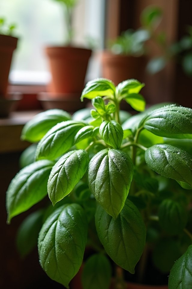 fresh basil for cooking