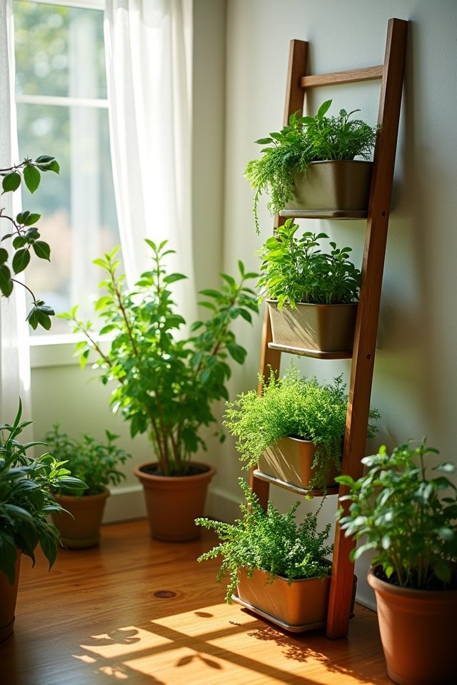 fresh herbs in kitchens