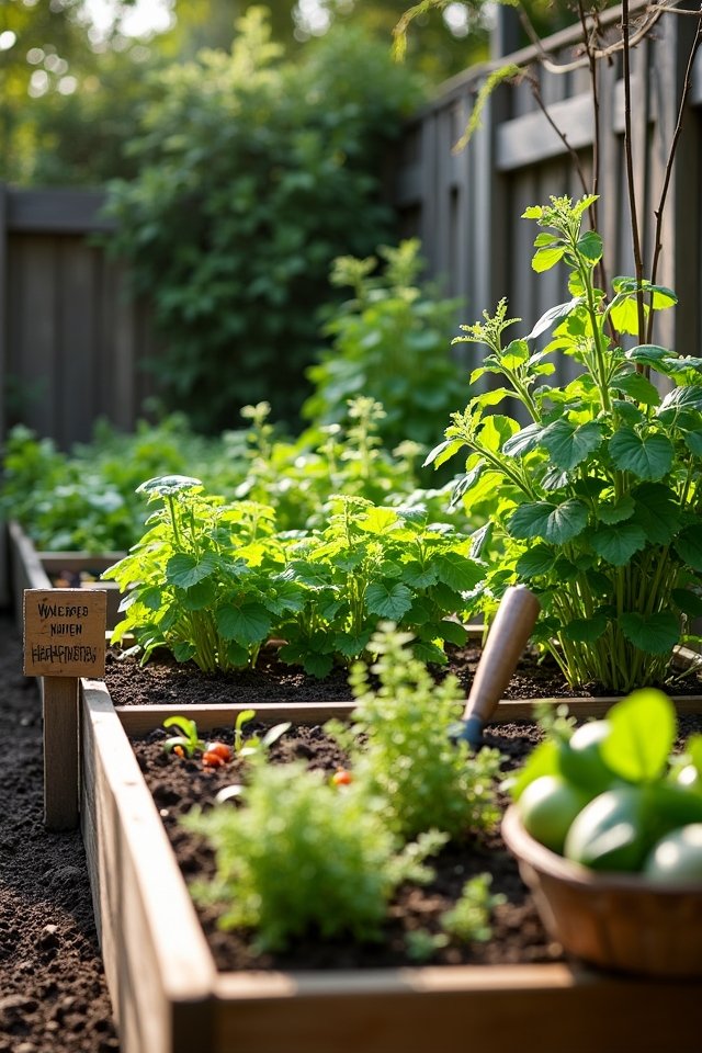 garden maintenance and harvesting