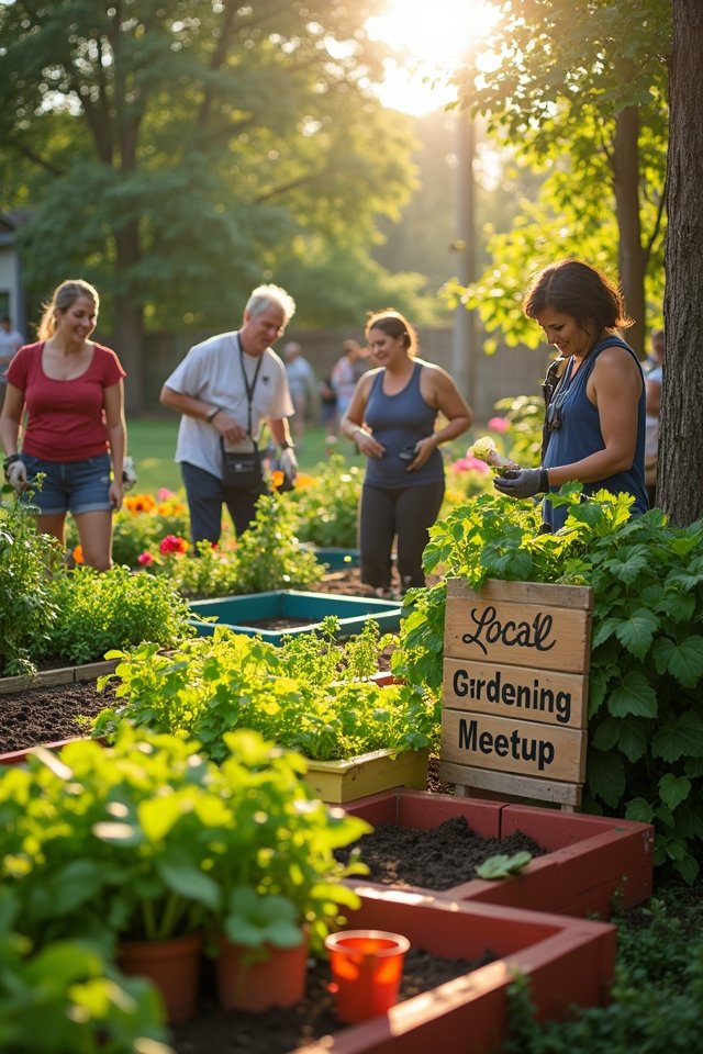 gardeners connecting and sharing