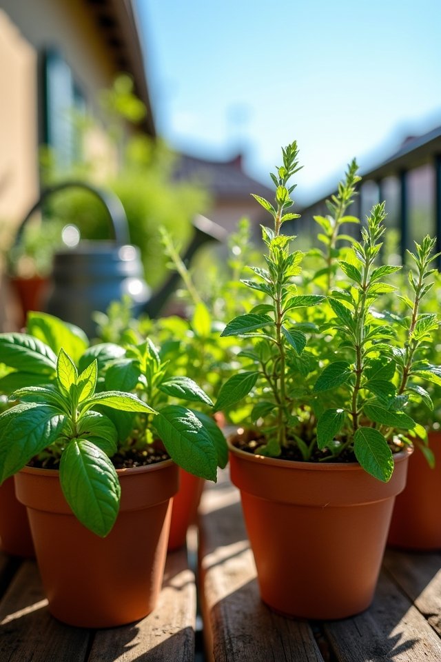 grow fresh compact herbs