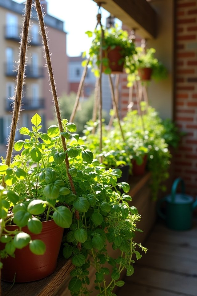 hanging herb display ideas