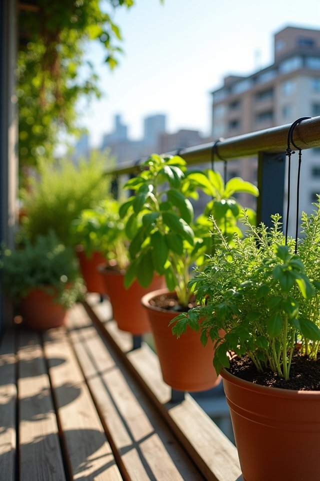 hanging herb garden elegance