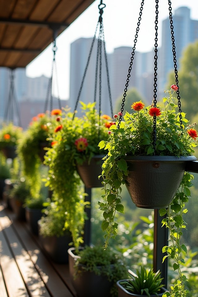 hanging planters for railings