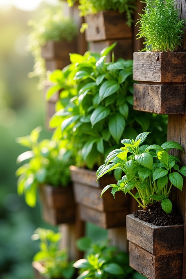 herb selection and watering