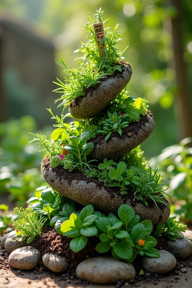 herb spiral garden design