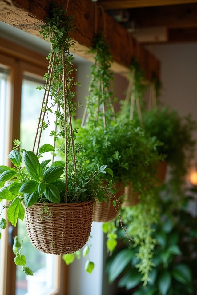 herbs hanging for culinary delight