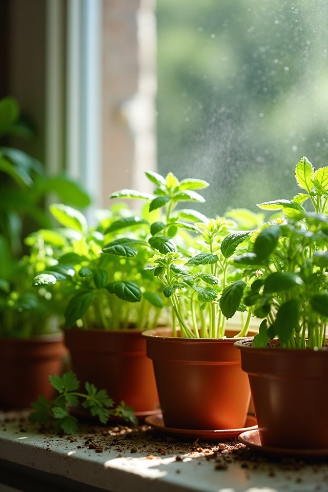 herbs require balanced watering