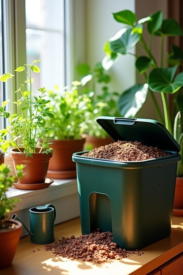 houseplants enhance composting efforts