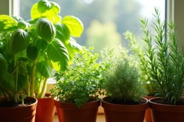indoor garden herb selection