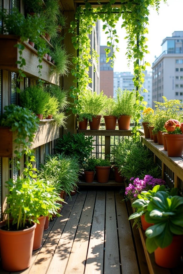 layered urban gardening techniques