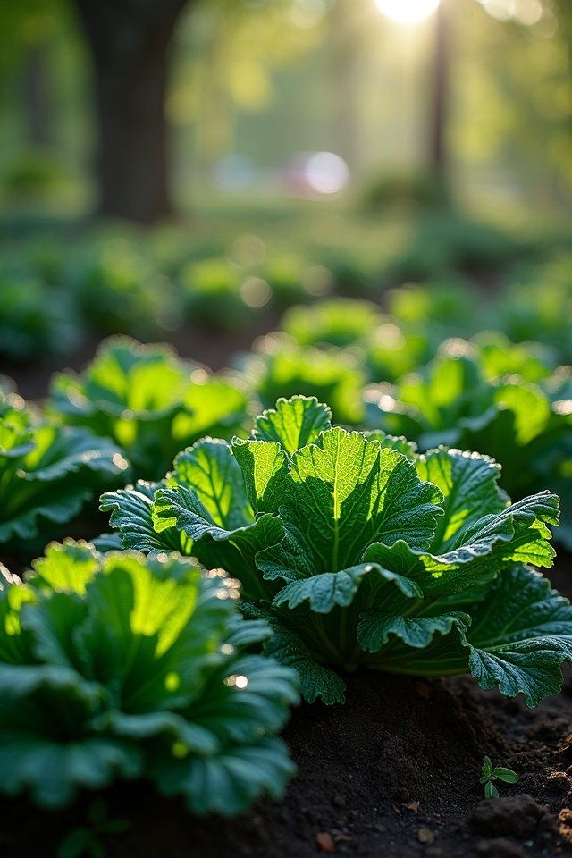 leafy greens thrive in shade