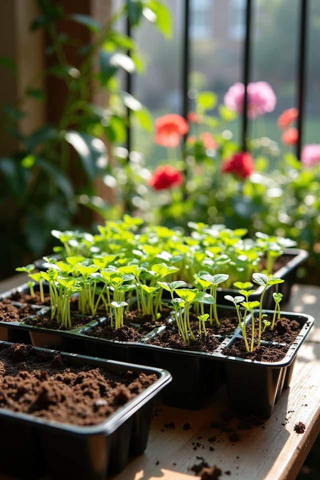lightweight breathable seedling trays