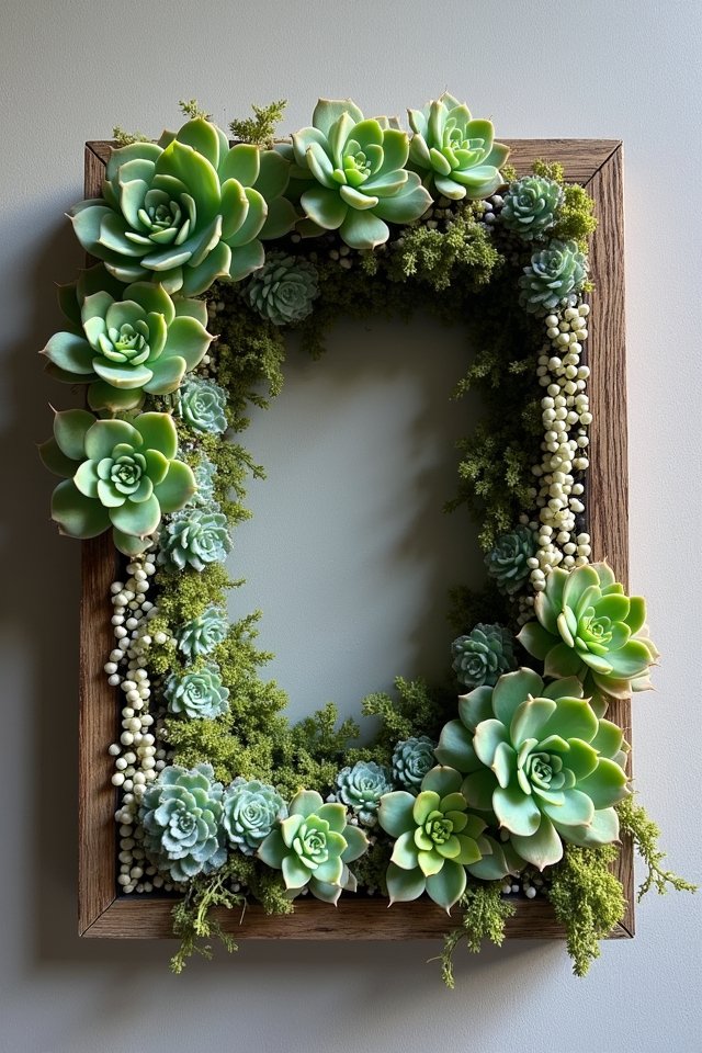 living succulent wall art