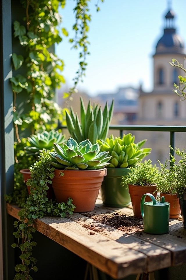 low maintenance apartment garden plants