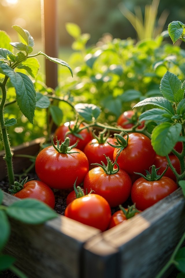 luscious ripe heirloom tomatoes