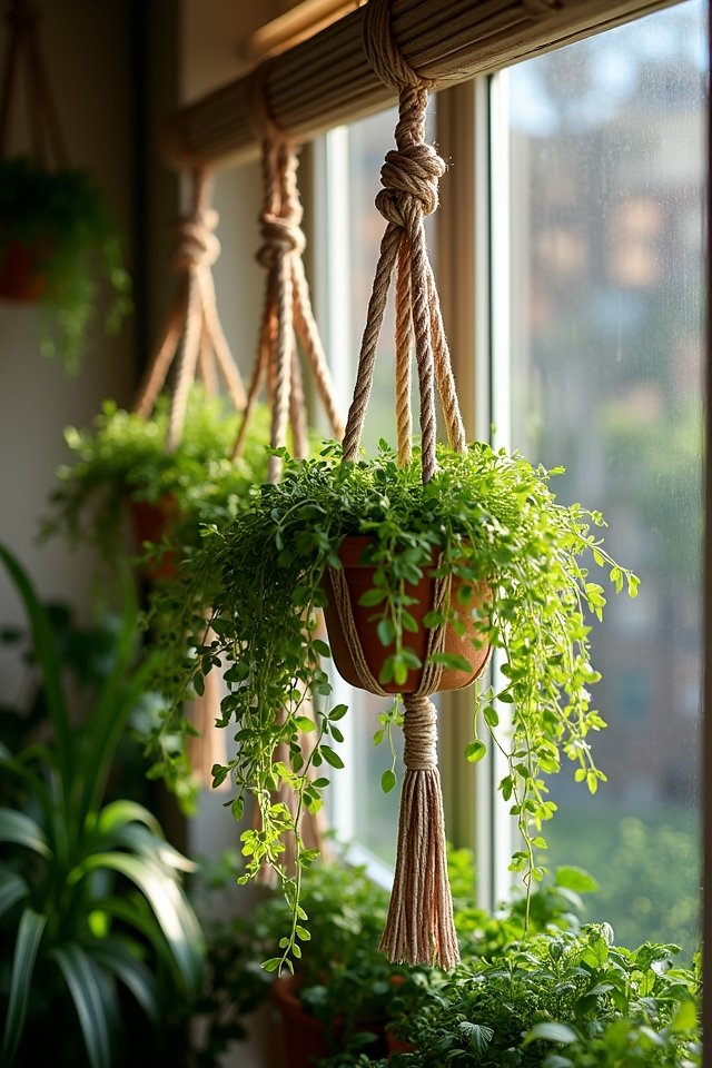 macrame plant hangers project