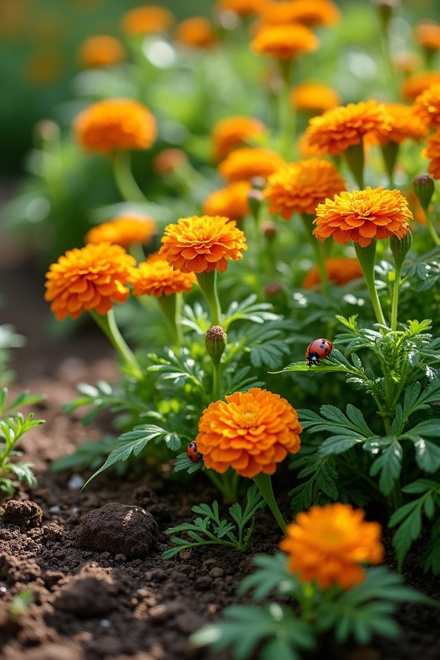 marigolds repel pests naturally