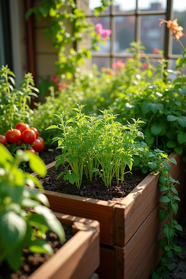 maximize balcony gardening space