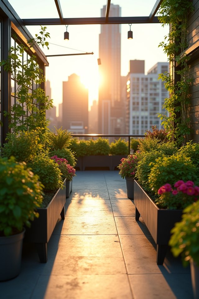 maximize urban garden sunlight
