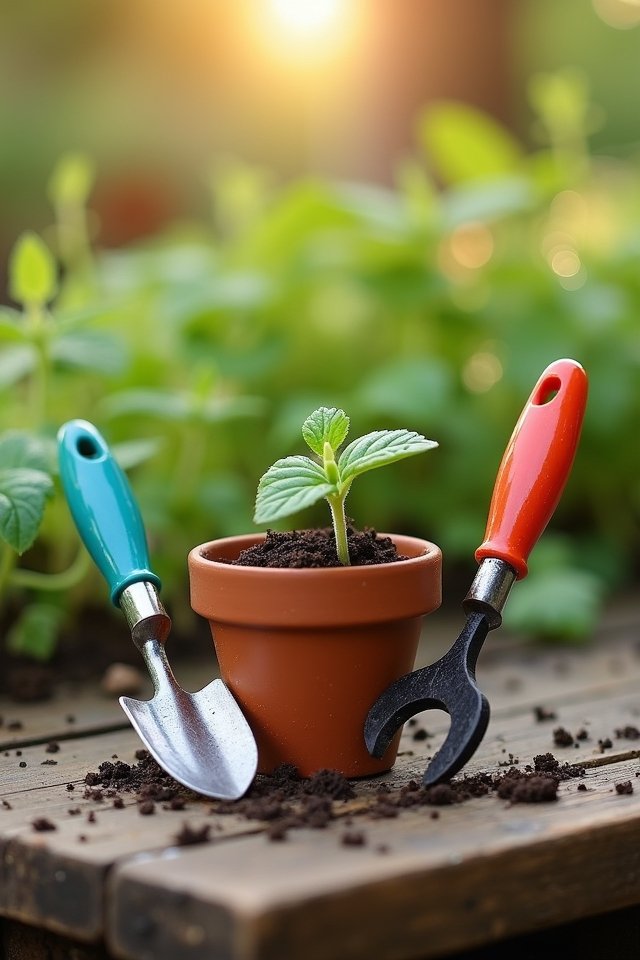 mini tools for urban gardening