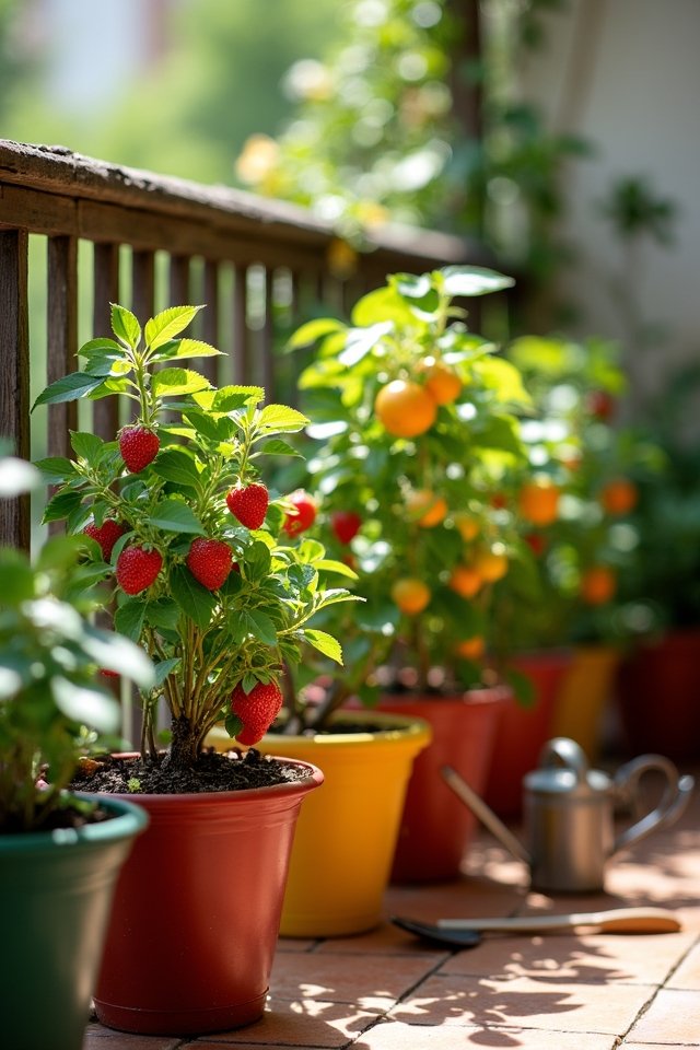 miniature fruit plants balcony