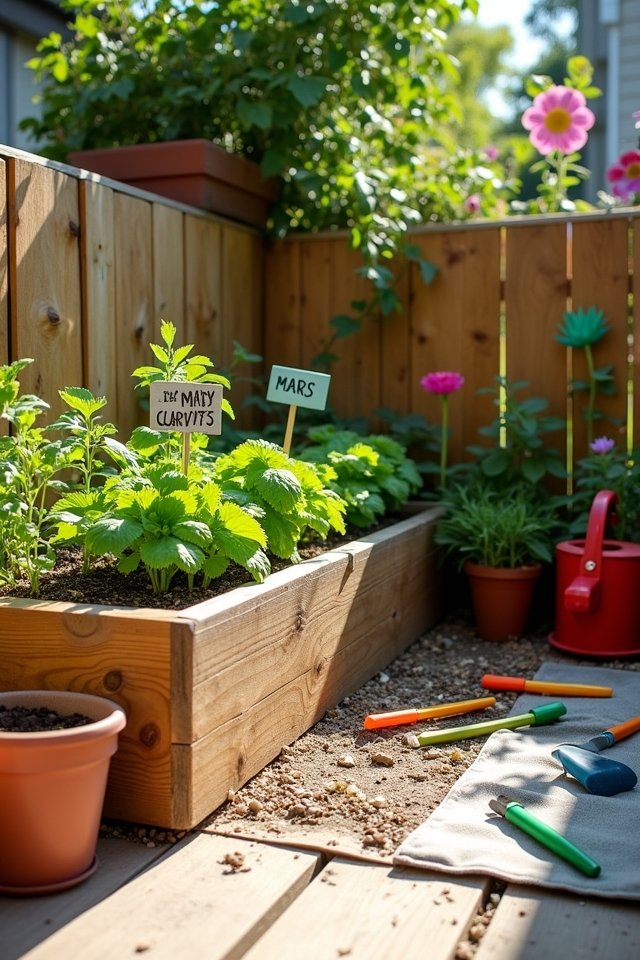 miniature vibrant gardening paradise
