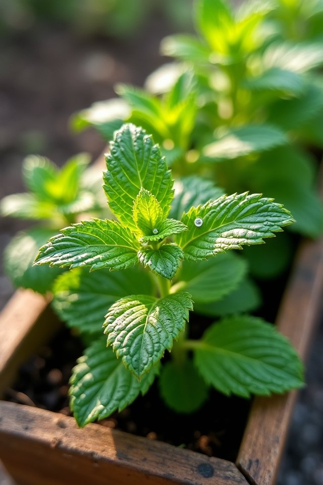 mint fragrant flavorful contained