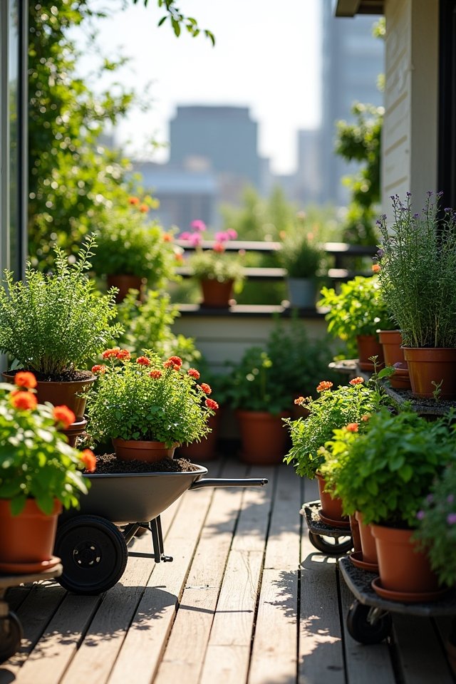 mobile garden cart ideas