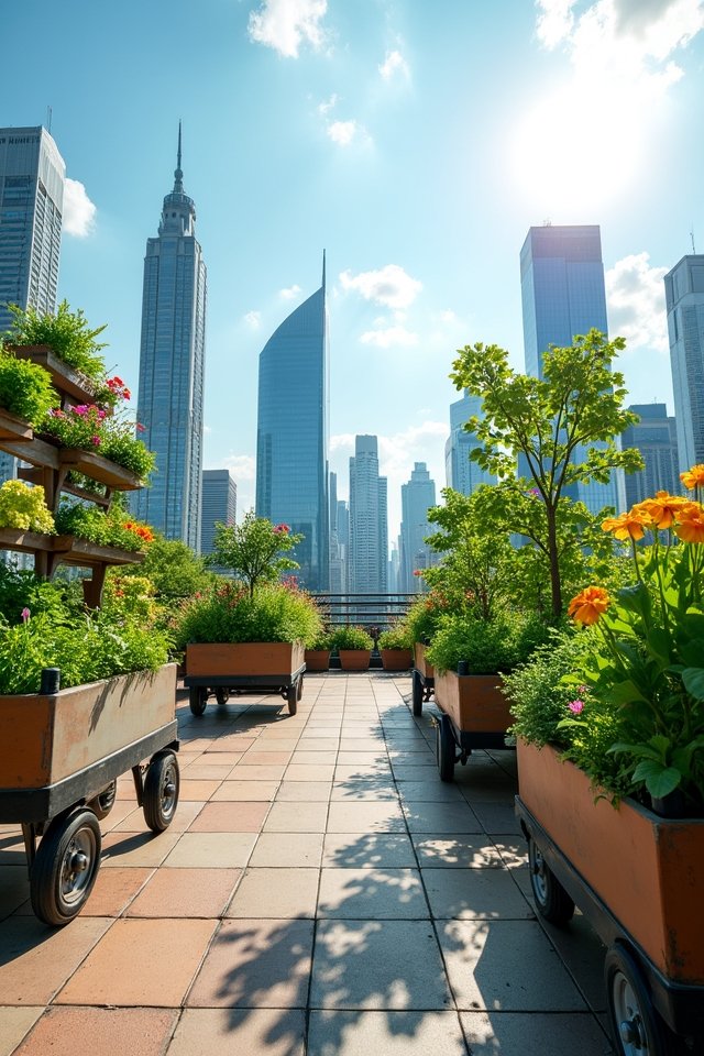 mobile gardening on wheels
