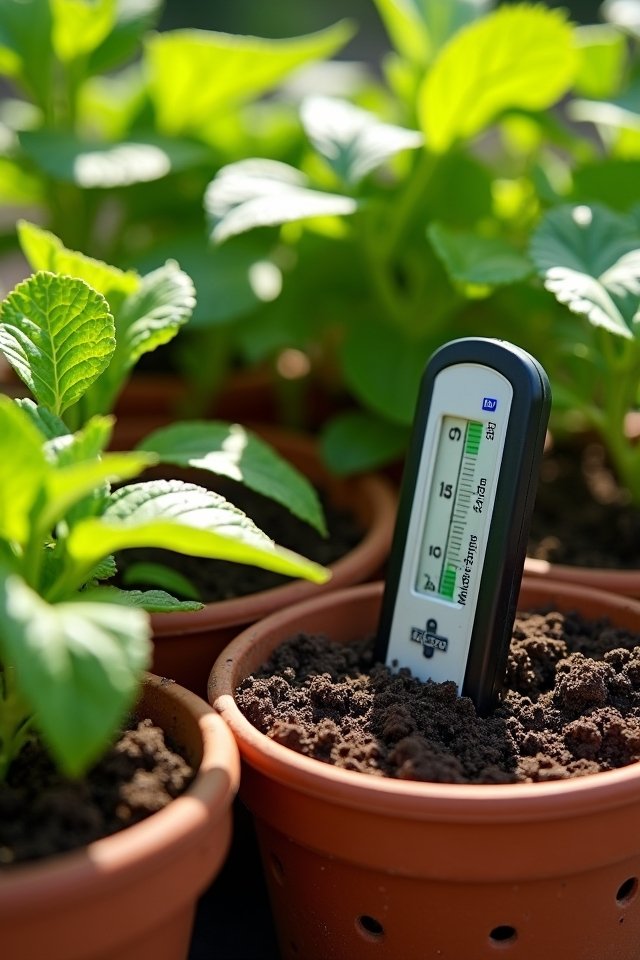 monitor soil moisture levels