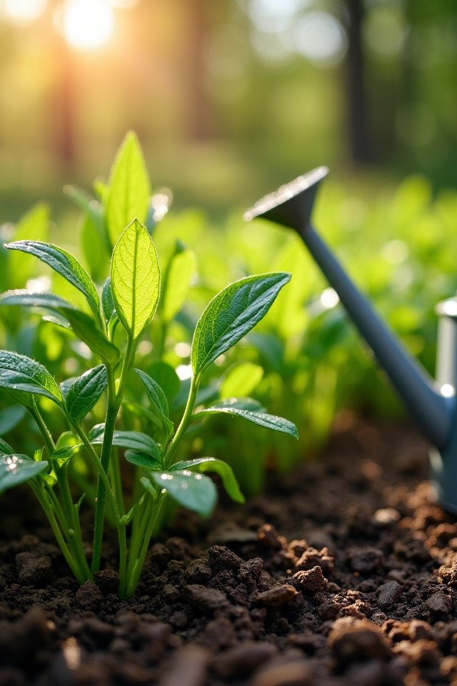 mulching enhances moisture retention