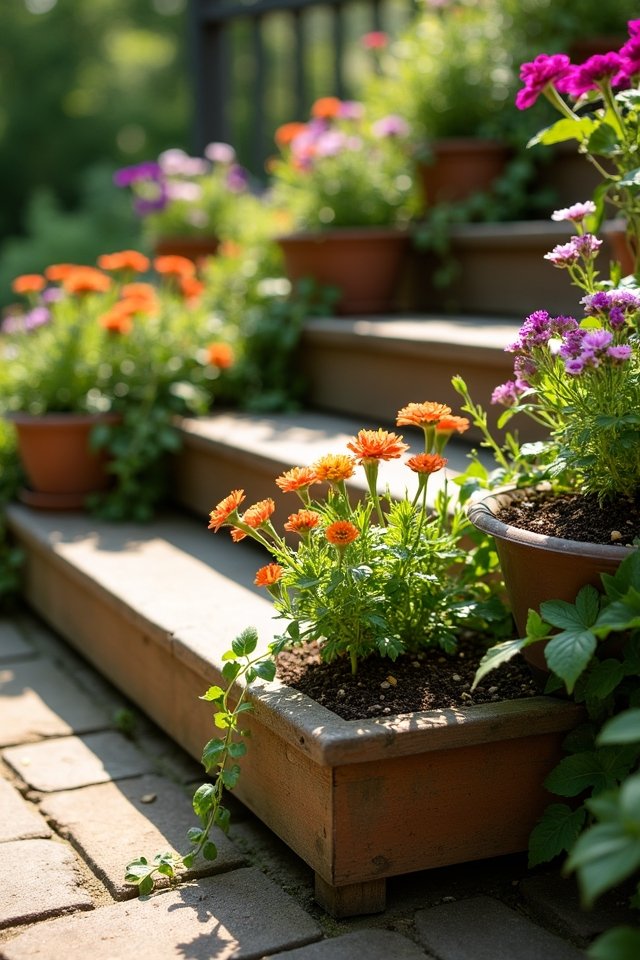 multi level garden aesthetics