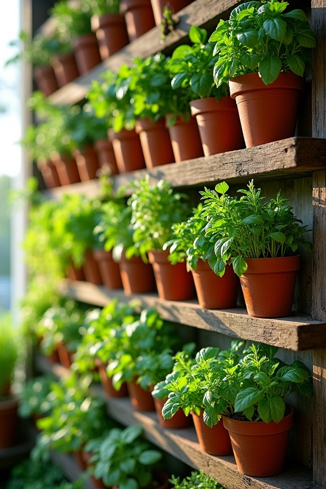 multi tier herb garden setup