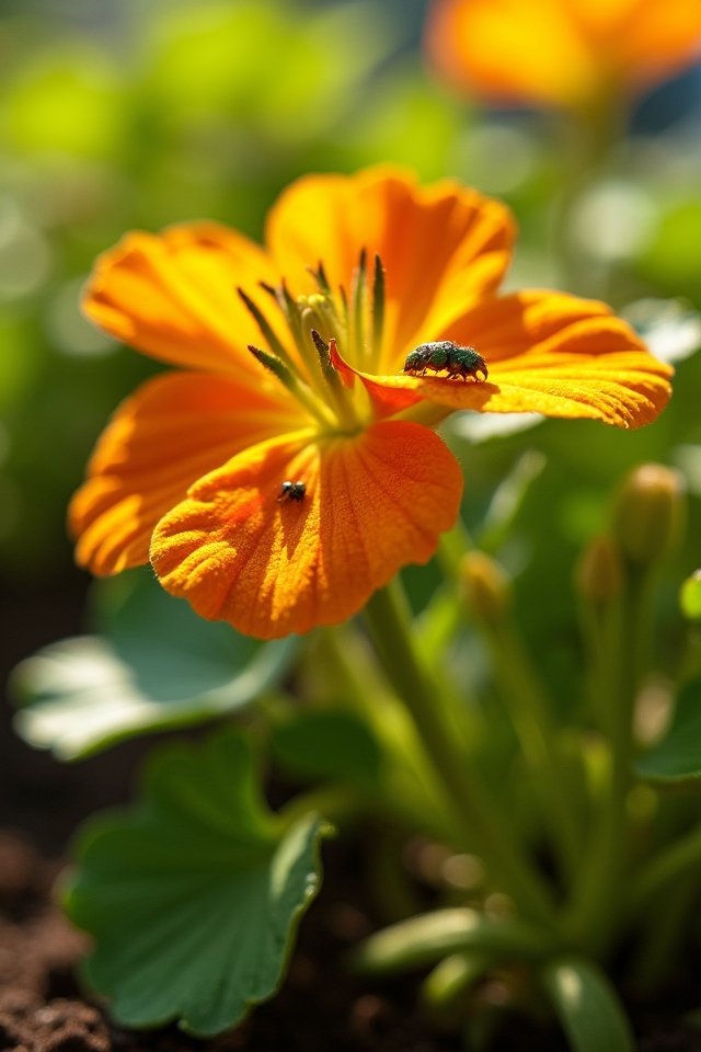 nasturtiums attract aphids away