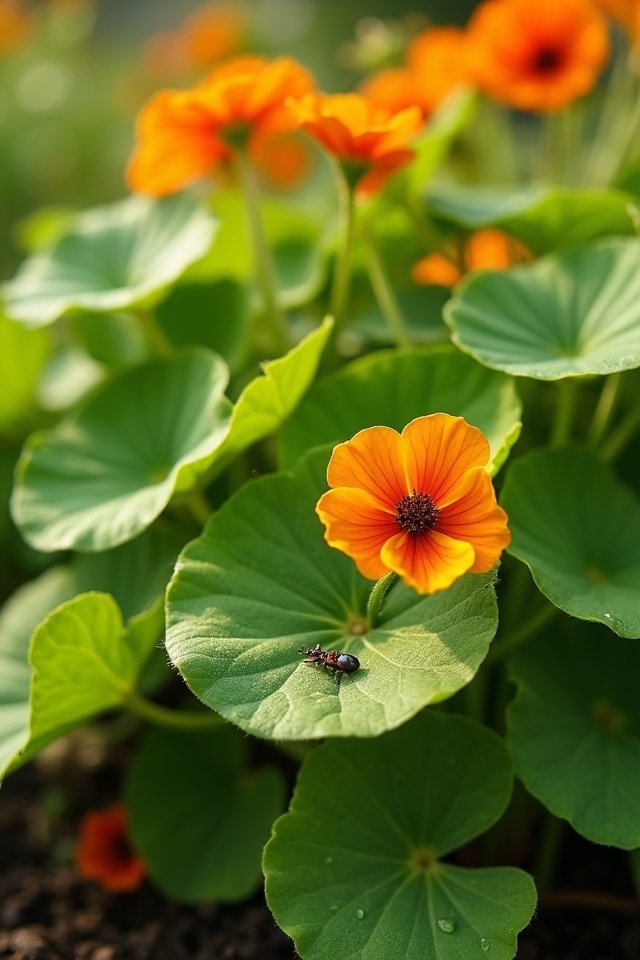 nasturtiums attract aphids away